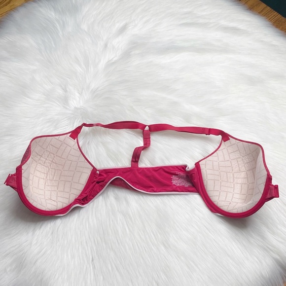 Victoria’s Secret Racerback Semi Demi Pink Strappy Women’s Bra Size 36DD - Picture 3 of 5